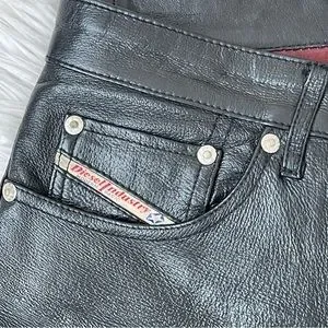 Diesel Pants Jumpsuits Diesel Leather Trouser Pants Poshmark